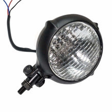 Load image into Gallery viewer, 4&quot; Bates Style Black Headlight Lamp Head Light for Harley Bobber Chopper Dyna
