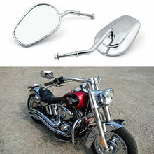 Load image into Gallery viewer, 2X Chrome Motorcycle Rear View Mirrors For Harley Davidson Softail Custom FXSTC
