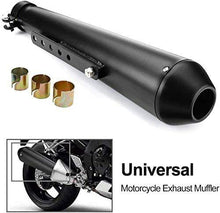 Load image into Gallery viewer, Universal Stainless Steel Muffler Exhaust Pipe Motorcycle Slip On 1.5-2&quot; Inlet
