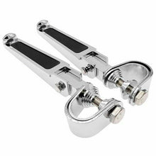 Load image into Gallery viewer, Motorcycle Universal U-Clamp Foot Pegs Rests 1&quot;~1-1/4&quot; Highway Engine Crash Bar
