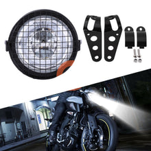 Load image into Gallery viewer, HIGH POWER 7&#39;&#39; MOTORCYCLE LED HEADLIGHT +MESH COVER+BRACKET FOR RETRO MOTORCYCLE
