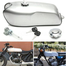 Load image into Gallery viewer, Cafe Racer Motorcycle Gas Fuel Tank 9L 2.4 Gallon for BMW Honda Yamaha Suzuki
