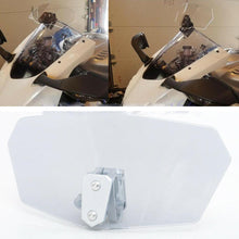 Load image into Gallery viewer, Adjustable Motorcycle ATV Windshield Windscreen Wind Deflector Clip On Universal
