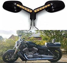 Load image into Gallery viewer, Rear View Mirrors LED Front Turn Signals Light For 2009-2017 Harley VROD VRSCF
