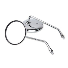 Load image into Gallery viewer, 8mm Chrome Motorcycle Round Rear View Side Mirrors Kawasaki Honda Suzuki Scooter
