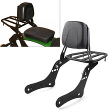 Load image into Gallery viewer, Rear Sissy Bar Luggage Rack Backrest Pad Fit Kawasaki Vulcan S 650 VN650 15-2022
