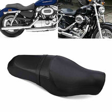 Load image into Gallery viewer, Black Driver Rear Passenger Seat Two up For Harley Sportster XL883 XL1200 04-16
