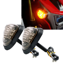 Load image into Gallery viewer, 2 x 9 LED Flush Mount Turn Signals Amber Indicators Lights Motor Universal Car
