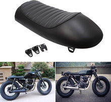 Load image into Gallery viewer, Motorcycle Cafe Racer Flat Seat Hump Saddle for Yamaha Honda xy
