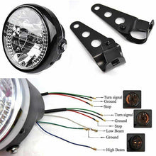 Load image into Gallery viewer, 7&quot; Motorcycle Headlight Amber LED Turn Signal Indicators With Mount Bracket
