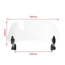 Load image into Gallery viewer, Motorcycle Windshield Extension Universal Adjustable Clip-on Windscreen Extender
