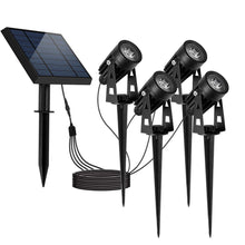 Load image into Gallery viewer, YH0522-4 Dual Head Solar Spotlights Aluminum Landscape Outdoor Waterproof Lights
