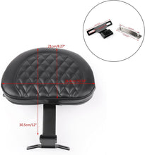 Load image into Gallery viewer, Driver Rider Backrest Pad For 07-17 FLSTF Heritage Softail FLSTC Black
