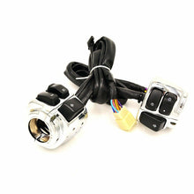 Load image into Gallery viewer, 1&quot; Handlebar Switch Chrome + Wiring Harness For Harley Sportster
