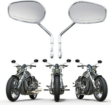 Load image into Gallery viewer, 2X Chrome Motorcycle Rear View Mirrors For Harley Davidson Softail Custom FXSTC
