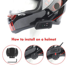 Load image into Gallery viewer, EJEAS V6 Pro 1200m Motorcycle Bluetooth Helmet Intercom CSR 2.4GHz FM 6 Riders
