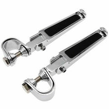 Load image into Gallery viewer, Motorcycle Universal U-Clamp Foot Pegs Rests 1&quot;~1-1/4&quot; Highway Engine Crash Bar
