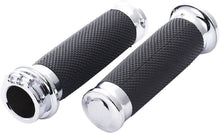 Load image into Gallery viewer, 1&quot; 25mm Chrome Handlebar Hand Grips Fit For Harley Sportster Dyna Softail Fatboy
