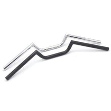 Load image into Gallery viewer, Black/Chrome 22mm 7/8&quot; Handle Bars For Motorcycle Bobber Cafe Racer
