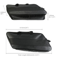 Load image into Gallery viewer, 2X Luggage Saddlebag Tour Pack Soft Liner For Harley Touring Davidson Motorcycle
