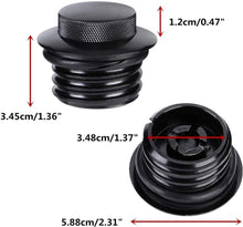 Load image into Gallery viewer, Black Pop Up Fuel Gas Tank Cap Cover For Harley Softail Motorcycle XL 883 1200
