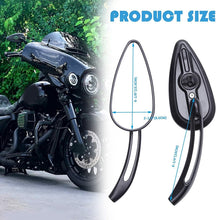 Load image into Gallery viewer, Pair Rearview Mirrors For Harley Sportster XL883 1200 Motorcycle
