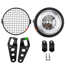 Load image into Gallery viewer, HIGH POWER 7&#39;&#39; MOTORCYCLE LED HEADLIGHT +MESH COVER+BRACKET FOR RETRO MOTORCYCLE
