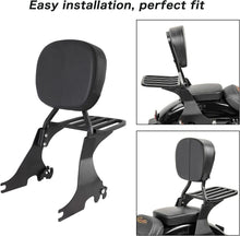 Load image into Gallery viewer, Sissy Bar Backrest Luggage Rack For Harley Sportster 48 XL 883 1200 2004-2018
