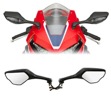 Load image into Gallery viewer, Rear-View Mirrors LED Turn Signals Fit For Honda CBR1000RR 2017-2019
