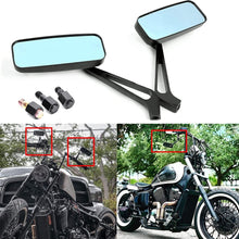 Load image into Gallery viewer, BLACK 8/10mm MOTORCYCLE MIRRORS FOR CHOPPER CRUISER BOBBER CAFE RACER
