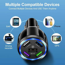 Load image into Gallery viewer, Car Universal Fast charging QC3.0 5-Pots Charger Mini Fast Charging For Ipad
