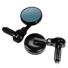 Load image into Gallery viewer, 2PCS CNC Aluminium Motorcycle Bar End Rearview Mirrors 7/8 22mm
