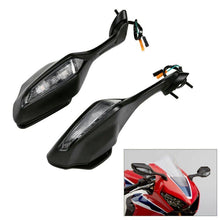 Load image into Gallery viewer, Rear-View Mirrors LED Turn Signals Fit For Honda CBR1000RR 2017-2019
