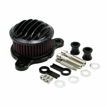 Load image into Gallery viewer, Aluminum Air Cleaner Intake Filter Kit for Harley Iron 883 Sportster 1200 Black
