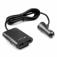 Load image into Gallery viewer, 4 in 1 8A 36W QC3.0 Quick Charging Car Charger 4 USB Ports for Front &amp; Back Seat
