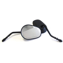 Load image into Gallery viewer, Black Motorcycle Rear View Side Mirrors Short Stem Custom For Harley Davidson
