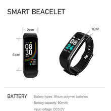 Load image into Gallery viewer, C6S Bluetooth Waterproof Smart Bracelet Blood Pressure Heart Rate for IOS Android
