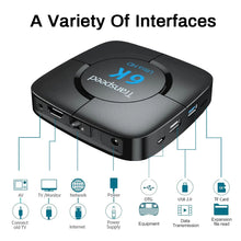 Load image into Gallery viewer, 6K 4GB+64G TV Box Voice Assistant 6K 3D Wifi 2.4G&amp;5.8G Media player
