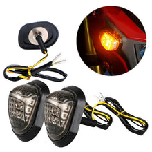 Load image into Gallery viewer, 2 x 9 LED Flush Mount Turn Signals Amber Indicators Lights Motor Universal Car
