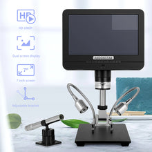 Load image into Gallery viewer, Double lens 7&#39;&#39; microscope and endoscope electronics digital microscope PCB Phone Repair SMD/SMT Soldering Tool
