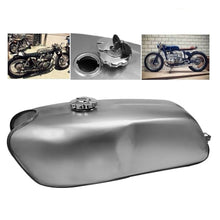 Load image into Gallery viewer, Cafe Racer Motorcycle Gas Fuel Tank 9L 2.4 Gallon for BMW Honda Yamaha Suzuki
