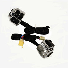 Load image into Gallery viewer, 1&quot; Handlebar Switch Chrome + Wiring Harness For Harley Sportster
