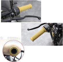 Load image into Gallery viewer, NEW Diamond Motorcycle Cafe Racer Hand Grip Grey 22mm OPEN END
