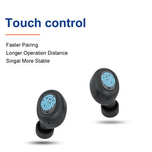 Load image into Gallery viewer, Black TW15 Wireless TWS Earphone Bluetooth Headset For iOS Android
