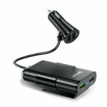 Load image into Gallery viewer, 4 in 1 8A 36W QC3.0 Quick Charging Car Charger 4 USB Ports for Front &amp; Back Seat
