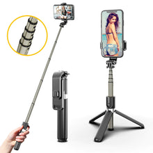 Load image into Gallery viewer, L03 360 Degree Rotating Wireless Portable Selfie Stick Tripod For Mobile &amp; PanTilt
