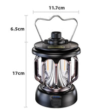 Load image into Gallery viewer, LED Camping Light Portable Retro Lantern USB Rechargeable Waterproof Outdoor
