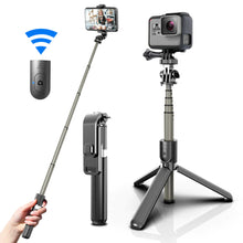 Load image into Gallery viewer, L03 360 Degree Rotating Wireless Portable Selfie Stick Tripod For Mobile &amp; PanTilt
