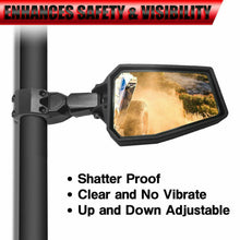 Load image into Gallery viewer, UTV RZR Rear View Side Mirrors For Polaris 900 1000 800 Pro XP 1.75&quot; Roll Bar
