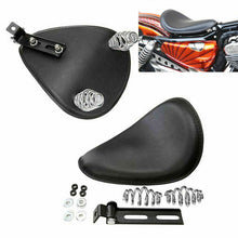 Load image into Gallery viewer, Motorcycle Spring Bobber Solo Seat For Harley Davidson Sportster Iron XL883 1200
